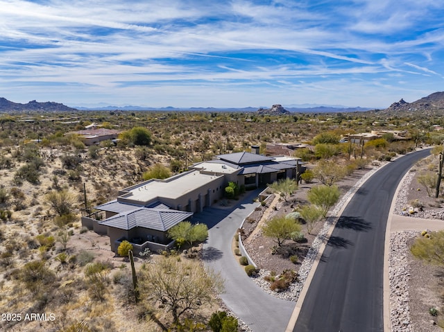 8145 E Tecolote Cir, Scottsdale, AZ 85266 - aerial view featuring a mountain view