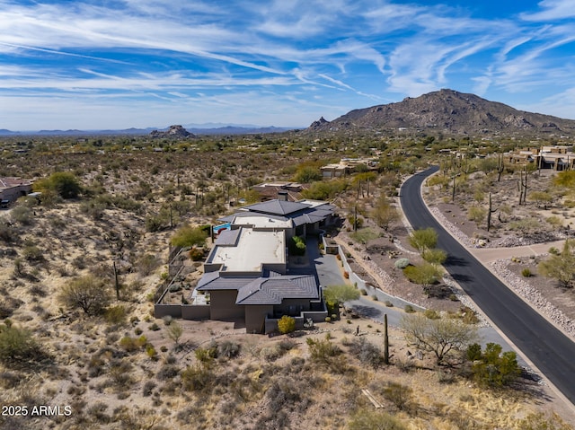 8145 E Tecolote Cir, Scottsdale, AZ 85266 - aerial view featuring a mountain view