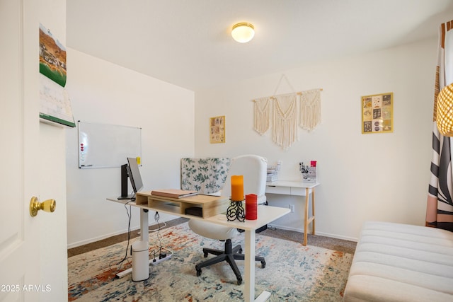 office featuring baseboards