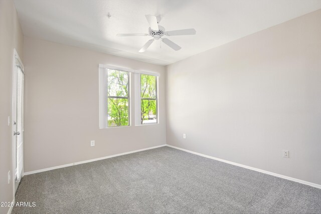 20100 N 78th Pl Unit 2105, Scottsdale, AZ 85255 - empty room featuring baseboards, a ceiling fan, and carpet