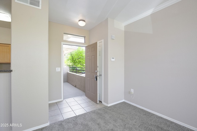 20100 N 78th Pl Unit 2105, Scottsdale, AZ 85255 - entrance foyer featuring light carpet, baseboards, visible vents, and light tile patterned flooring