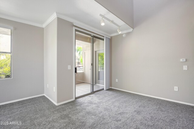 20100 N 78th Pl Unit 2105, Scottsdale, AZ 85255 - spare room featuring baseboards, carpet floors, and crown molding