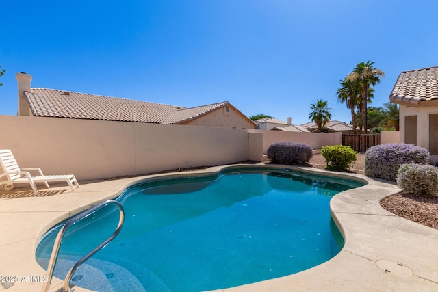 871 W Mesquite St, Gilbert, AZ 85233 - view of pool with a fenced backyard and a patio