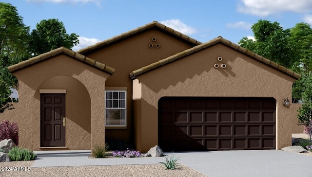 view of front of house featuring a garage