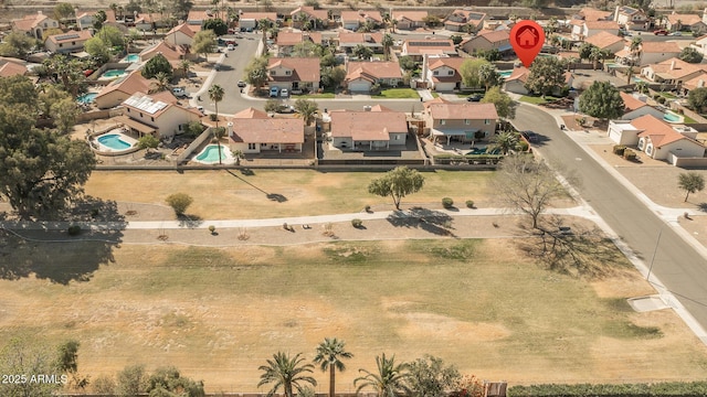 drone / aerial view featuring a residential view