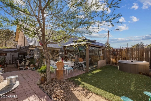 14 Black Knob Vw, Bisbee, AZ 85603 - view of yard featuring a gazebo, a patio, and fence