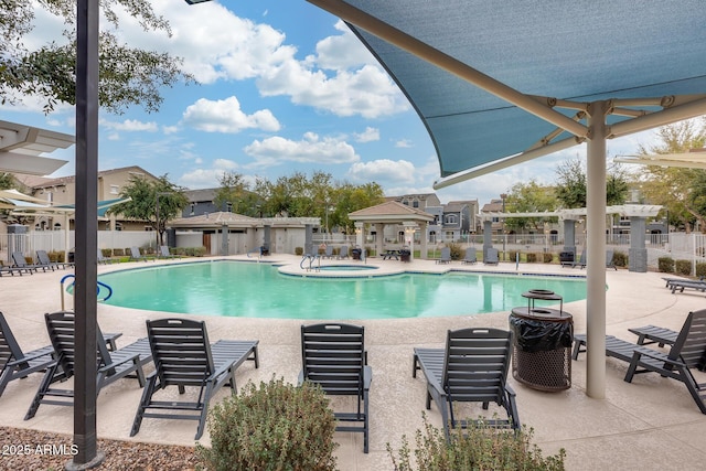2402 E 5th St Unit 1742, Tempe, AZ 85288 - view of swimming pool with a patio area and a community hot tub