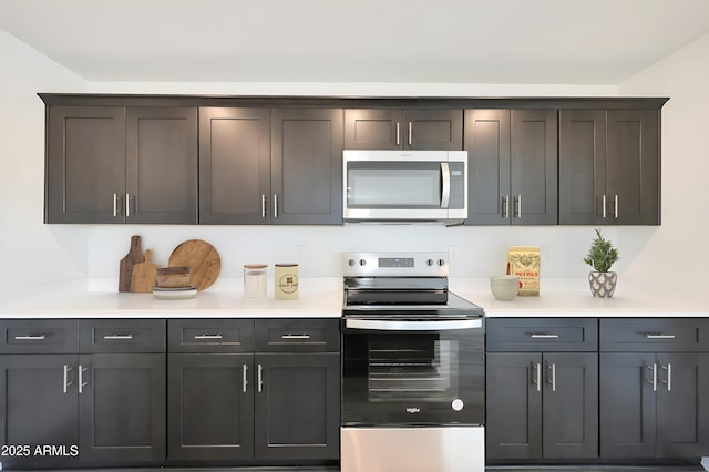 kitchen with appliances with stainless steel finishes