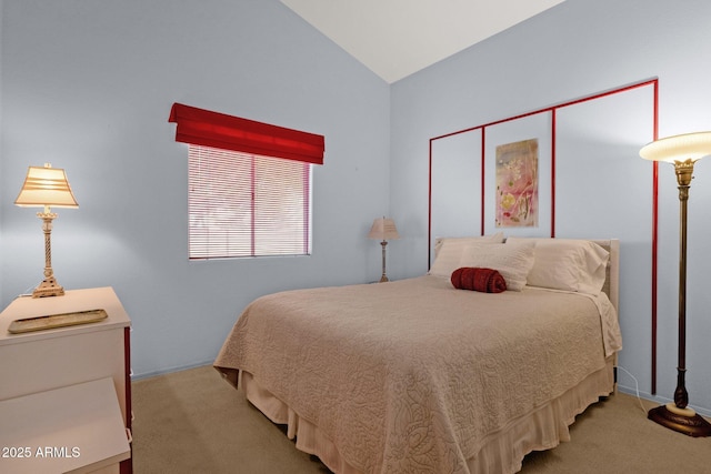 16002 E Gleneagle Dr, Fountain Hills, AZ 85268 - bedroom featuring carpet flooring, lofted ceiling, and baseboards