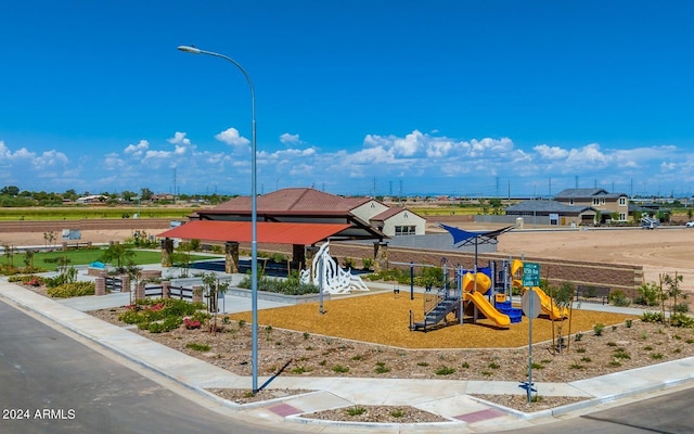 view of jungle gym