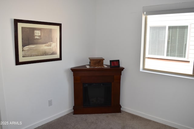 206 S Thunder Mtn, Payson, AZ 85541 - detailed view of carpet flooring, baseboards, and a fireplace