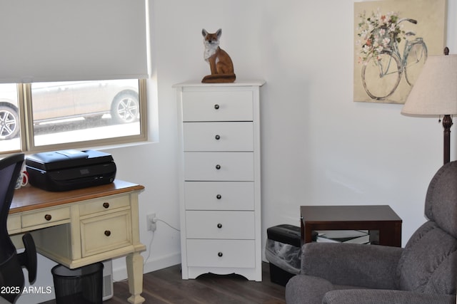 206 S Thunder Mtn, Payson, AZ 85541 - home office featuring dark wood finished floors