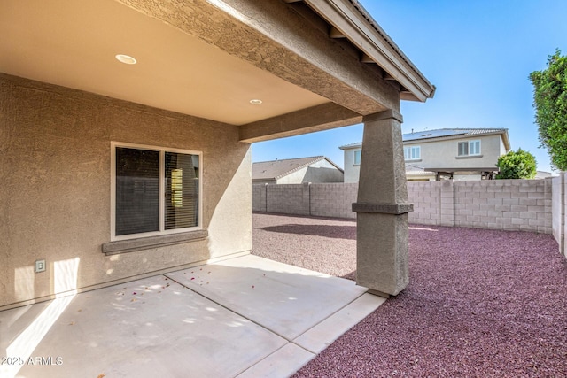 view of patio / terrace with a fenced backyard