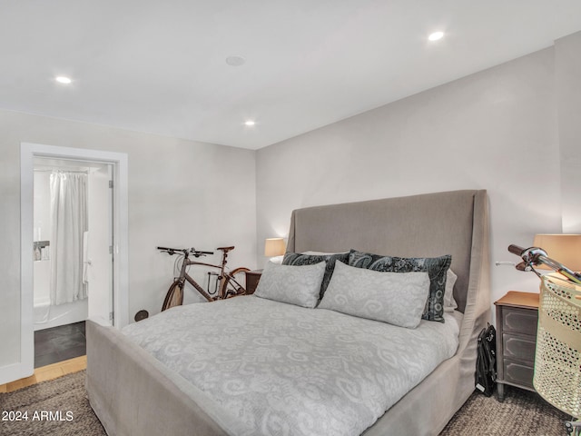 bedroom featuring wood-type flooring