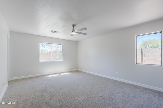 16159 W Maui Ln, Surprise, AZ 85379 - spare room with a ceiling fan, light carpet, and baseboards