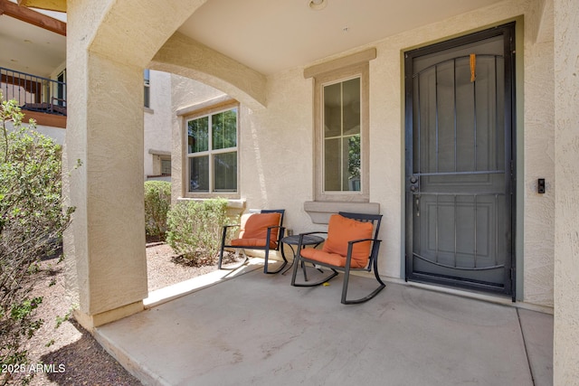 3036 N Acacia Way, Buckeye, AZ 85396 - doorway to property featuring stucco siding