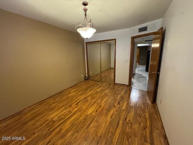 interior space featuring hardwood / wood-style floors