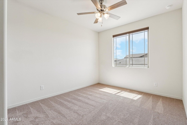 22987 E Pummelos Rd, Queen Creek, AZ 85142 - empty room featuring baseboards, a ceiling fan, and carpet floors