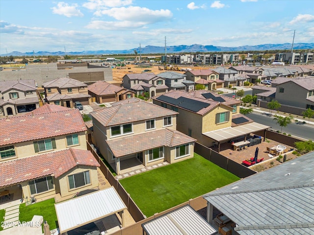 22987 E Pummelos Rd, Queen Creek, AZ 85142 - birds eye view of property with a mountain view and a residential view