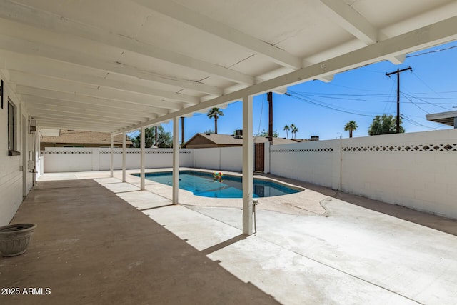 1920 N Cavalier Dr, Tempe, AZ 85288 - view of swimming pool with a fenced backyard and a patio area