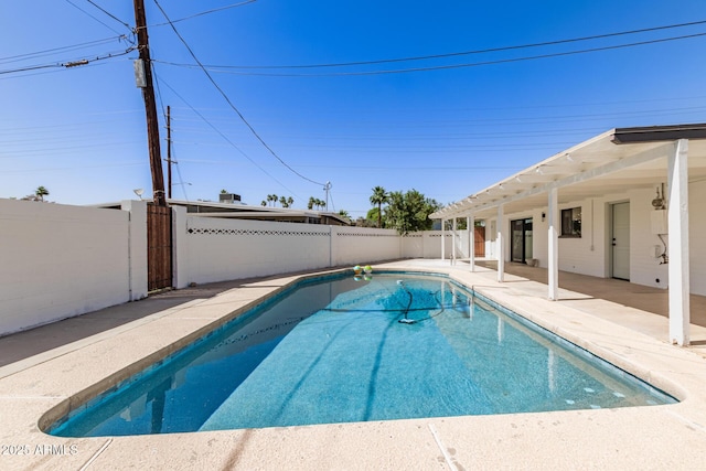1920 N Cavalier Dr, Tempe, AZ 85288 - view of pool with a patio and a fenced backyard