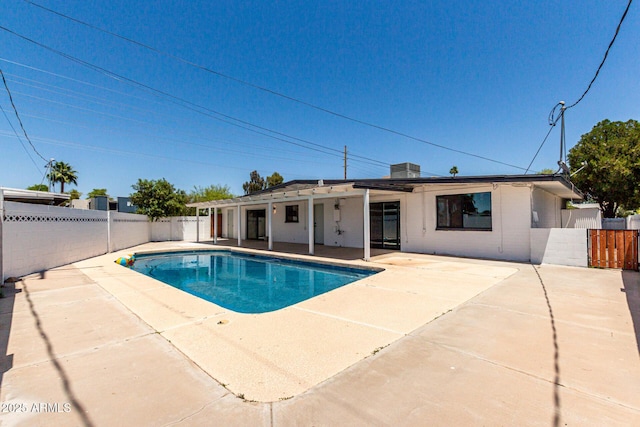 1920 N Cavalier Dr, Tempe, AZ 85288 - view of swimming pool featuring a patio area and a fenced backyard