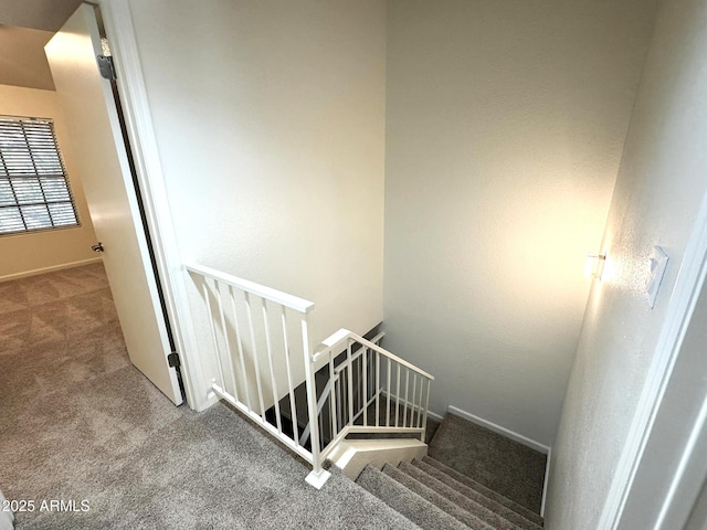921 W University Dr Unit 1038, Mesa, AZ 85201 - stairway featuring carpet floors and baseboards