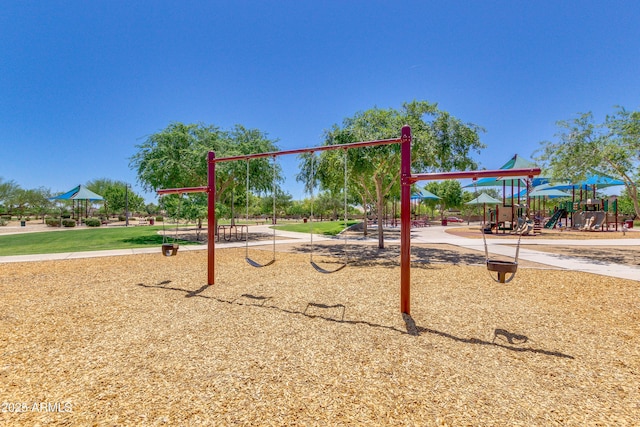 view of jungle gym