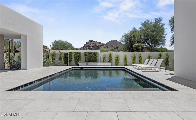 5301 N 43rd St, Phoenix, AZ 85018 - view of pool with a patio area and a mountain view