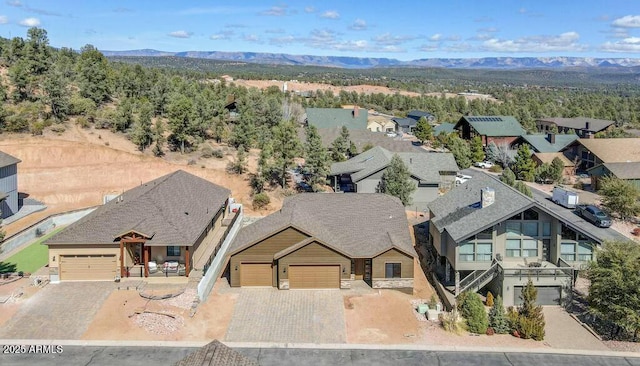 1910 E Rainbow Trl, Payson, AZ 85541 - aerial view with a residential view and a mountain view