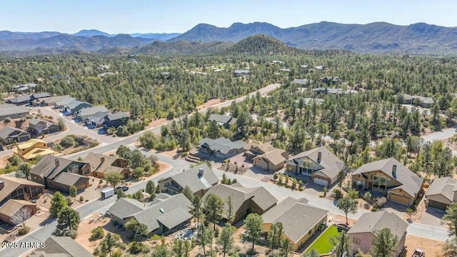 1910 E Rainbow Trl, Payson, AZ 85541 - aerial view featuring a residential view, a mountain view, and a view of trees