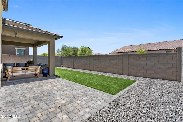 880 S 150th Dr, Goodyear, AZ 85338 - fenced backyard with a patio