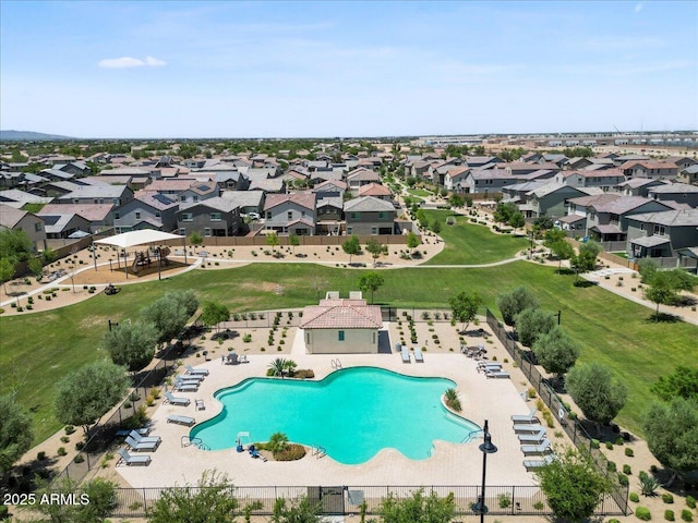 880 S 150th Dr, Goodyear, AZ 85338 - aerial view of residential area featuring a pool