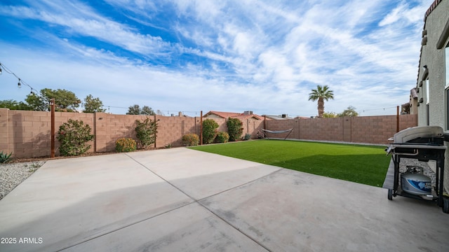 view of patio / terrace with a fenced backyard