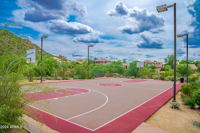 view of sport court