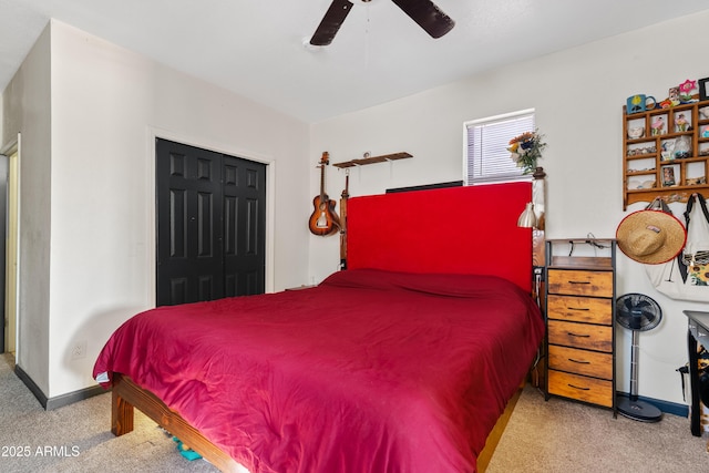 599 W Vah Ki Inn Rd, Coolidge, AZ 85128 - carpeted bedroom with ceiling fan and baseboards