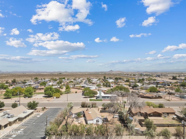 599 W Vah Ki Inn Rd, Coolidge, AZ 85128 - aerial perspective of suburban area with a mountain backdrop