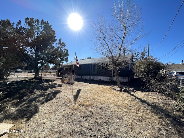 view of front of property