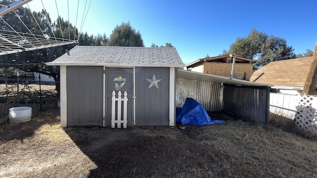 view of outbuilding