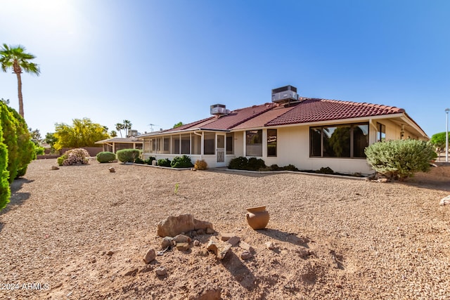 view of back of property