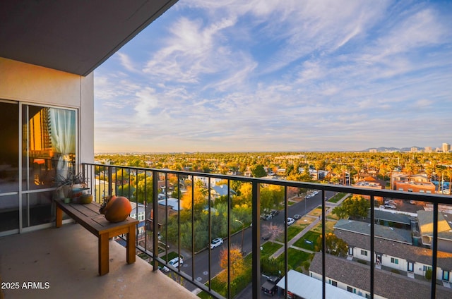 view of balcony