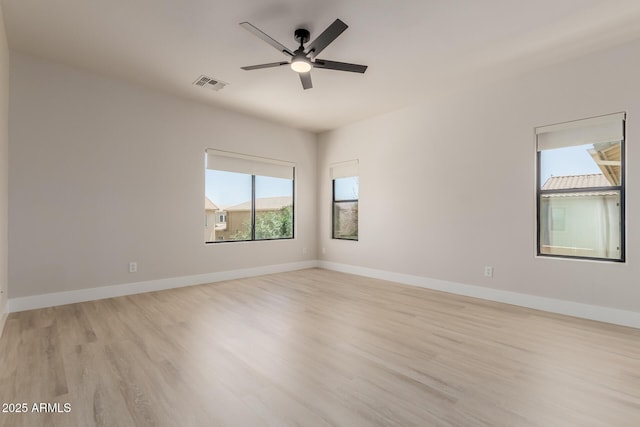 742 W Vineyard Plains Dr, San Tan Valley, AZ 85143 - unfurnished room featuring light wood-type flooring and ceiling fan