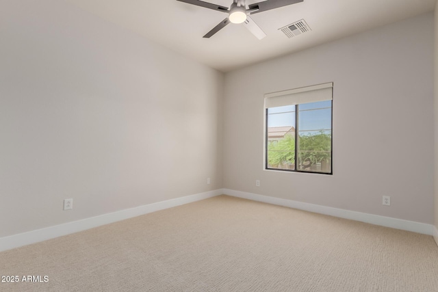 742 W Vineyard Plains Dr, San Tan Valley, AZ 85143 - spare room with light colored carpet and ceiling fan