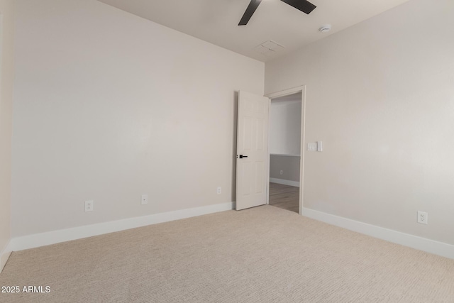 742 W Vineyard Plains Dr, San Tan Valley, AZ 85143 - empty room featuring ceiling fan, carpet flooring, and a smoke detector