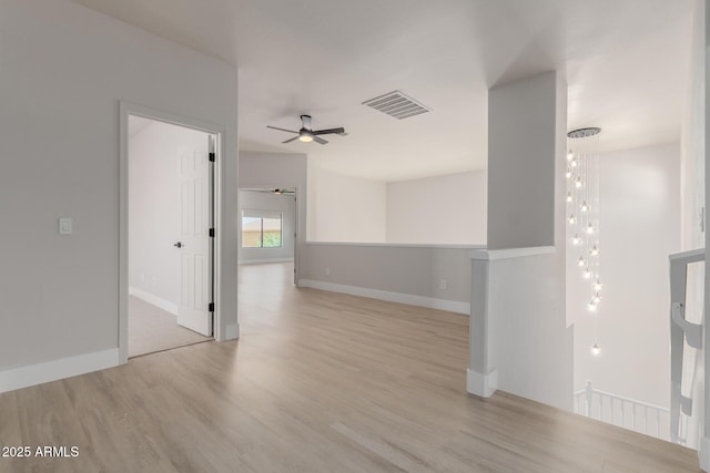 742 W Vineyard Plains Dr, San Tan Valley, AZ 85143 - empty room featuring wood finished floors and ceiling fan