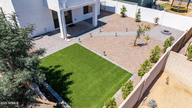 742 W Vineyard Plains Dr, San Tan Valley, AZ 85143 - fenced backyard with a patio area