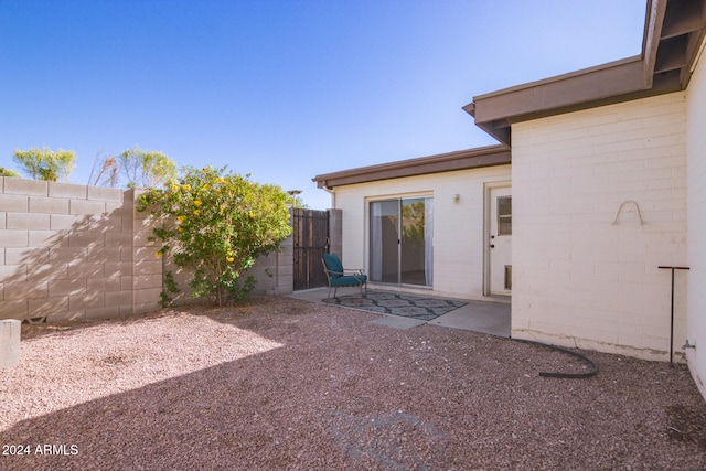 view of yard featuring a patio