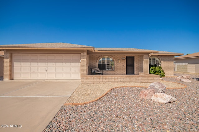 ranch-style house with a garage