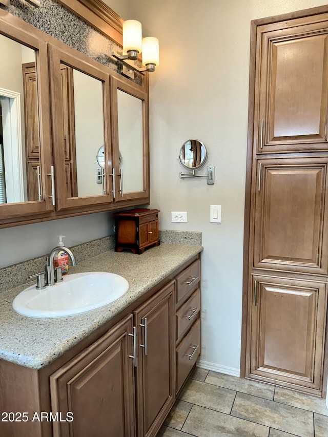 bathroom featuring vanity