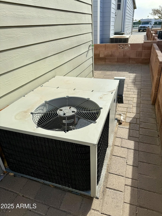 details with central AC unit